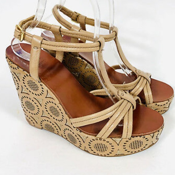 Tory Burch Laser Cut Wedges Kimberly - Picture 2 of 2